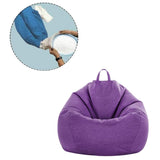 GOMINIMO Bean Bag Chair Cover Without Bean Filling 100x120cm (Purple) GO-BBCC-103-XXY