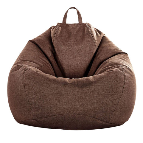 GOMINIMO Bean Bag Chair Cover Without Bean Filling 100x120cm (Brown) GO-BBCC-100-XXY