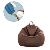 GOMINIMO Bean Bag Chair Cover Without Bean Filling 100x120cm (Brown) GO-BBCC-100-XXY