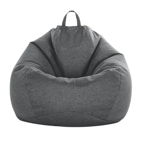 GOMINIMO Bean Bag Chair Cover Without Bean Filling 100x120cm (Grey) GO-BBCC-101-XXY